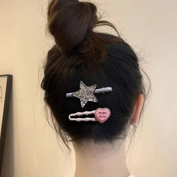 Candy Heart Seven-Piece Set‎ Hair Clips NEW - Picture 2 of 3